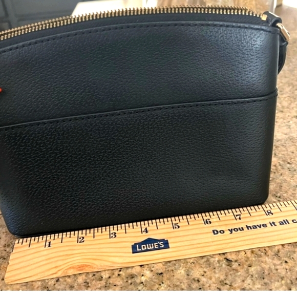 Kate spade ♠️  black pebble crossbody used once #lt - Picture 7 of 8